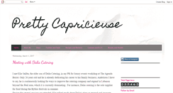 Desktop Screenshot of prettycapricieuse.com